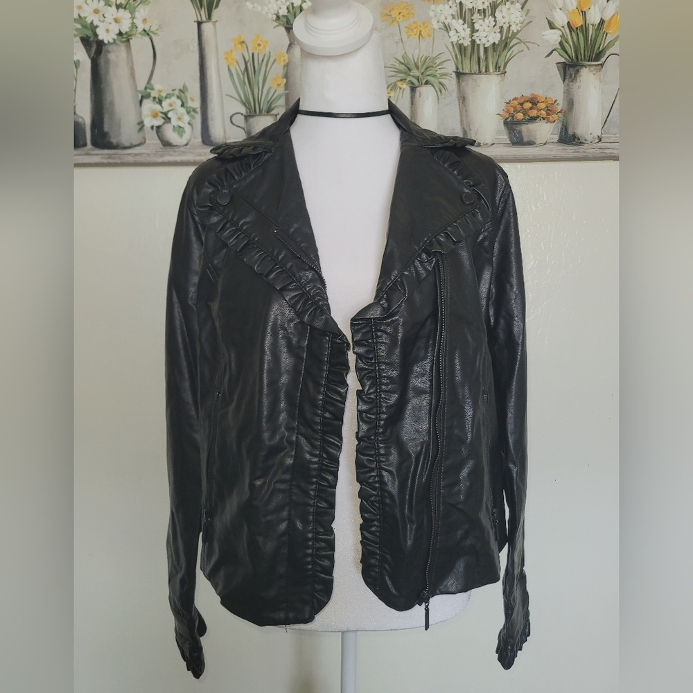 Catherine Malandrino - Leather Black Jacket